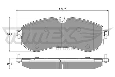 TOMEX Brakes TX 19-97 Číslo výrobce: 22492. EAN: 5901646603059.