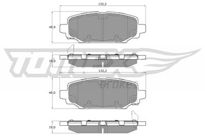 TOMEX Brakes TX 60-03 Číslo výrobce: 26136. EAN: 5901646603141.