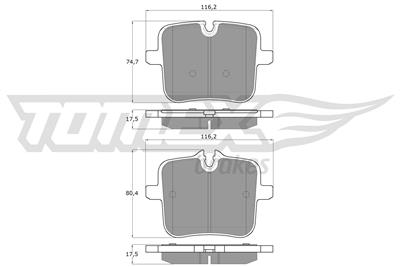 TOMEX Brakes TX 60-07 Číslo výrobce: 22039. EAN: 5901646608801.