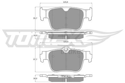 TOMEX Brakes TX 60-10 Číslo výrobce: 26206. EAN: 5901646608832.