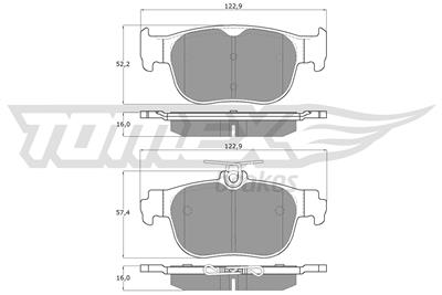 TOMEX Brakes TX 60-11 Číslo výrobce: 26303. EAN: 5901646608849.