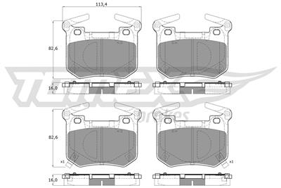 TOMEX Brakes TX 60-14 Číslo výrobce: 22873. EAN: 5901646608887.