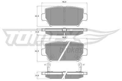 TOMEX Brakes TX 60-16 Číslo výrobce: 22994. EAN: 5901646608955.