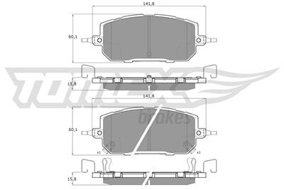 TOMEX Brakes TX 60-28 Číslo výrobce: 26506. EAN: 5901646609198.