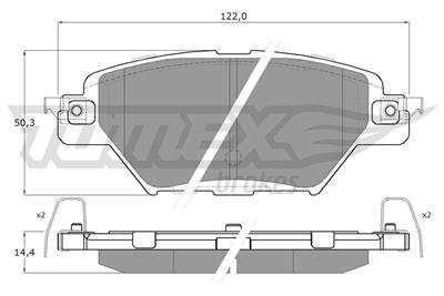TOMEX Brakes TX 60-39 Číslo výrobce: 22613. EAN: 5901646609358.