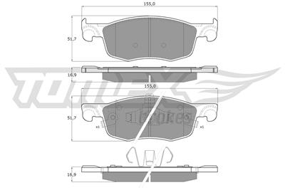 TOMEX Brakes TX 60-50 Číslo výrobce: 26444. EAN: 5901646609501.