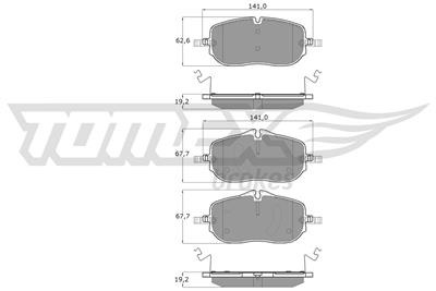 TOMEX Brakes TX 60-72 Číslo výrobce: 26579.