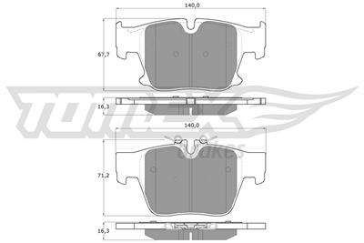 TOMEX Brakes TX 60-79 Číslo výrobce: 26803.