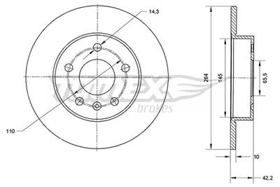 TOMEX Brakes TX 70-06 Číslo výrobce: 70-06. EAN: 5901646647138.