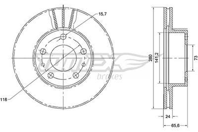 TOMEX Brakes TX 70-19 Číslo výrobce: 70-19. EAN: 5901646647268.