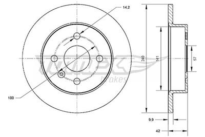 TOMEX Brakes TX 70-23 Číslo výrobce: 70-23. EAN: 5901646647305.