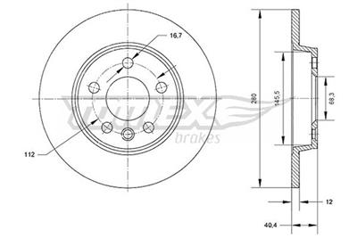 TOMEX Brakes TX 70-26 Číslo výrobce: 70-26. EAN: 5901646647336.