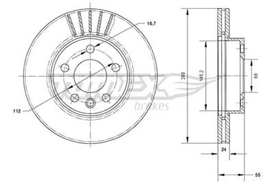 TOMEX Brakes TX 70-78 Číslo výrobce: 70-78. EAN: 5901646647855.