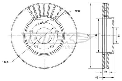 TOMEX Brakes TX 71-00 Číslo výrobce: 71-00. EAN: 5901646648074.