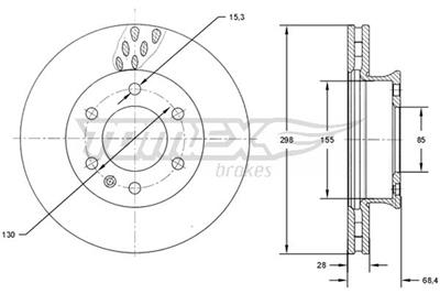 TOMEX Brakes TX 71-19 Číslo výrobce: 71-19. EAN: 5901646648265.