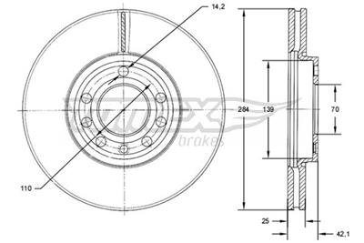 TOMEX Brakes TX 71-30 Číslo výrobce: 71-30. EAN: 5901646648371.