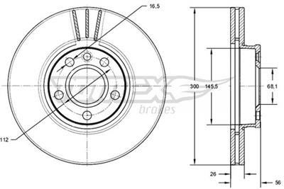TOMEX Brakes TX 71-33 Číslo výrobce: 71-33. EAN: 5901646648401.