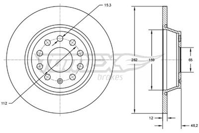 TOMEX Brakes TX 71-37 Číslo výrobce: 71-37. EAN: 5901646648449.