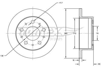 TOMEX Brakes TX 71-38 Číslo výrobce: 71-38. EAN: 5901646648456.