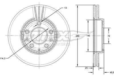 TOMEX Brakes TX 71-41 Číslo výrobce: 71-41. EAN: 5901646648487.
