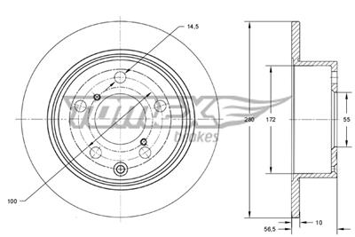 TOMEX Brakes TX 71-67 Číslo výrobce: 71-67. EAN: 5901646648746.