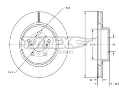 TOMEX Brakes TX 71-95