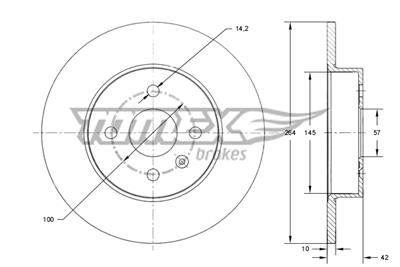 TOMEX Brakes TX 72-08 Číslo výrobce: 72-08. EAN: 5901646649156.
