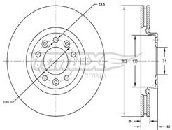 TOMEX Brakes TX 72-24