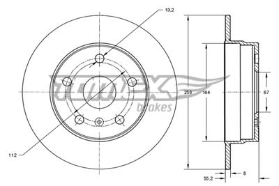 TOMEX Brakes TX 72-43 Číslo výrobce: 72-43. EAN: 5901646649507.