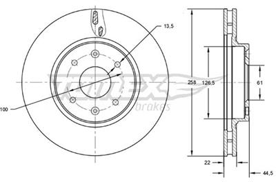 TOMEX Brakes TX 72-60 EAN: 5901646601208.