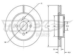 TOMEX Brakes TX 72-66