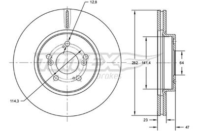 TOMEX Brakes TX 72-71 EAN: 5901646601314.