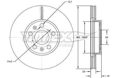 TOMEX Brakes TX 72-73 EAN: 5901646601338.