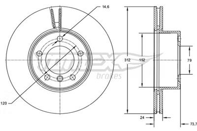 TOMEX Brakes TX 72-78 EAN: 5901646601383.