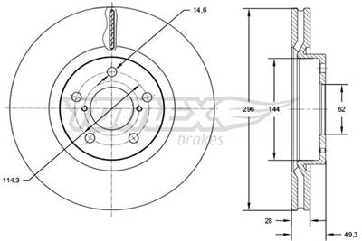 TOMEX Brakes TX 72-94 EAN: 5901646601543.