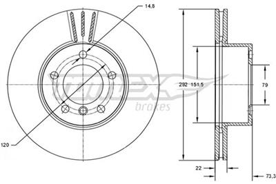 TOMEX Brakes TX 72-95 EAN: 5901646601550.