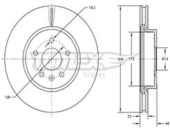 TOMEX Brakes TX 72-97