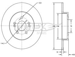 TOMEX Brakes TX 73-05