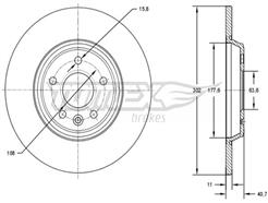 TOMEX Brakes TX 73-08