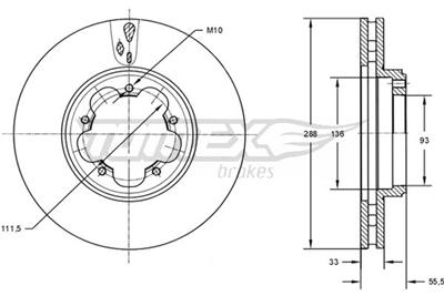 TOMEX Brakes TX 73-11 EAN: 5901646601710.