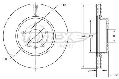 TOMEX Brakes TX 73-17 EAN: 5901646601772.