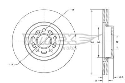 TOMEX Brakes TX 73-19 EAN: 5901646602441.