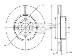 TOMEX Brakes TX 73-26