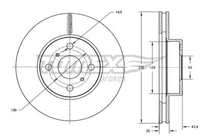 TOMEX Brakes TX 73-26 EAN: 5901646602489.