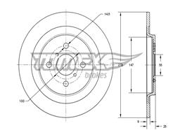 TOMEX Brakes TX 73-27