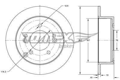 TOMEX Brakes TX 73-36 EAN: 5901646604261.