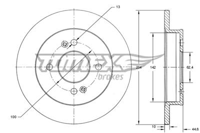 TOMEX Brakes TX 73-38 EAN: 5901646604285.