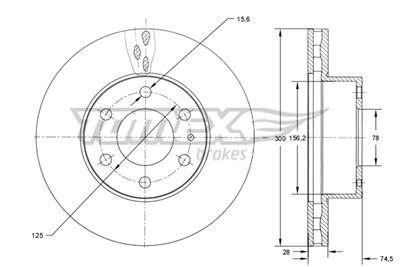 TOMEX Brakes TX 73-39 EAN: 5901646602557.