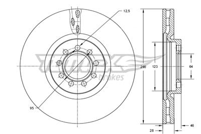 TOMEX Brakes TX 73-40 EAN: 5901646602564.