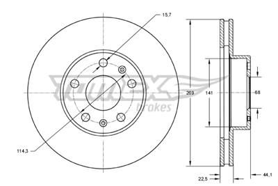 TOMEX Brakes TX 73-51 EAN: 5901646602601.
